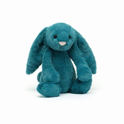 Jellycat Bashful Mineral Blue Bunnies USA | 58376KWYR